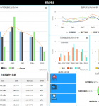 黑的的响应式图表数据统计页面模板